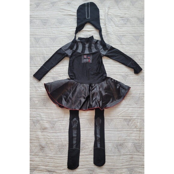 Costume STARS WARS Darth Vader dress girl size medium GUC - Picture 1 of 5